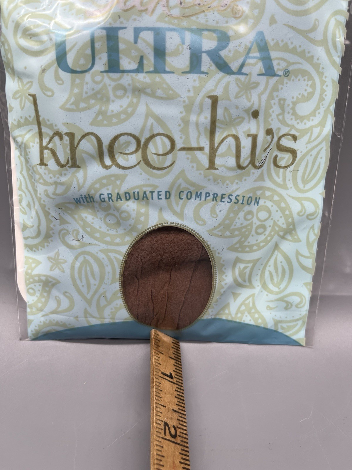 Vintage Y2K Silkies Ultra Knee Hi’s Regular Size Beige Honey Compression USA NOS