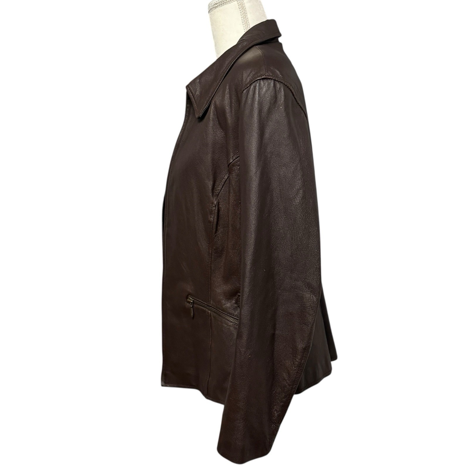 Vintage Adventure Bound Originals By Wilsons Brown Leather Jacket Women’s Large
