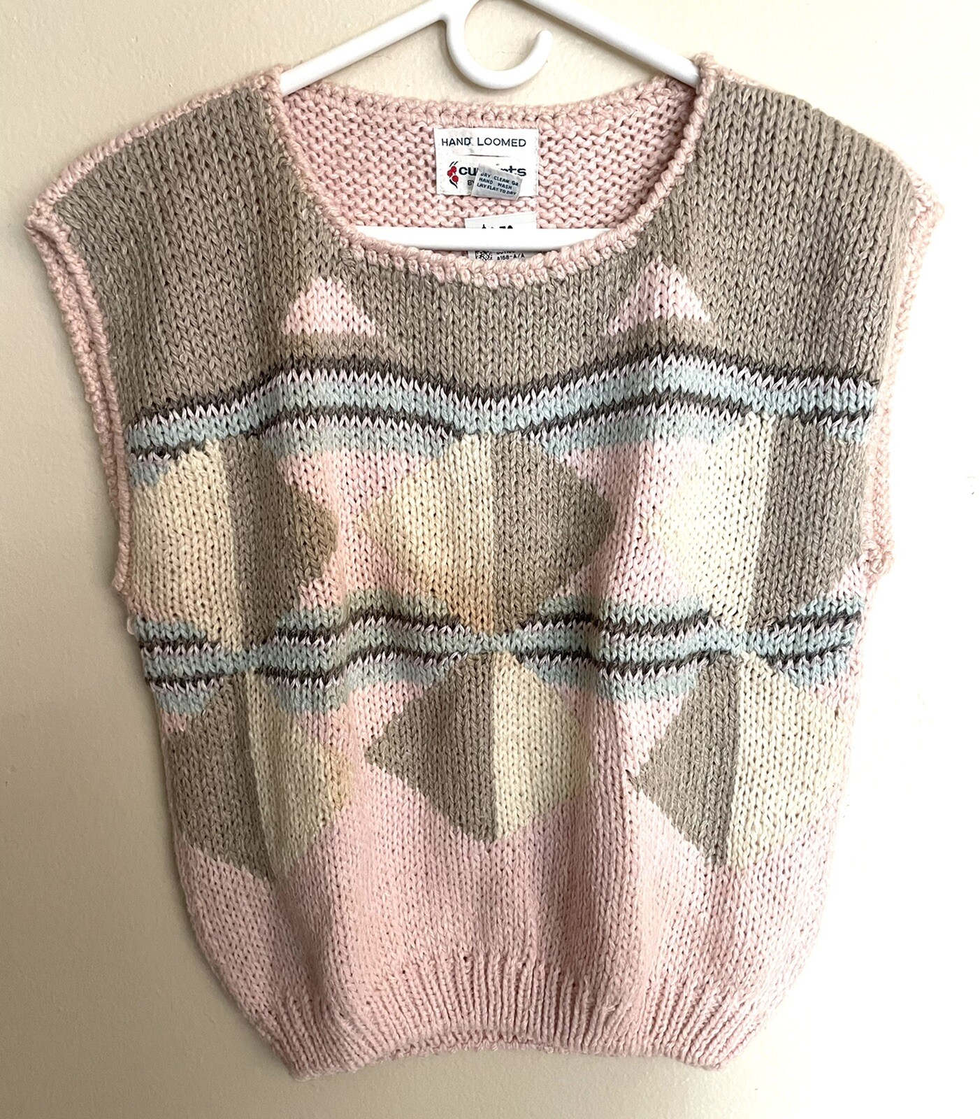 Vintage Currant by Jeri Jo sweater hand loomed size M 1980’s prop