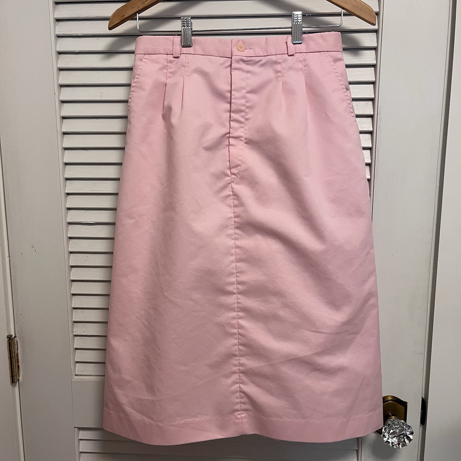 Vintage SEARS Roebuck Co. SKIRTS THAT FIT Sz 12 Pink Full Hip Skirt Made in USA