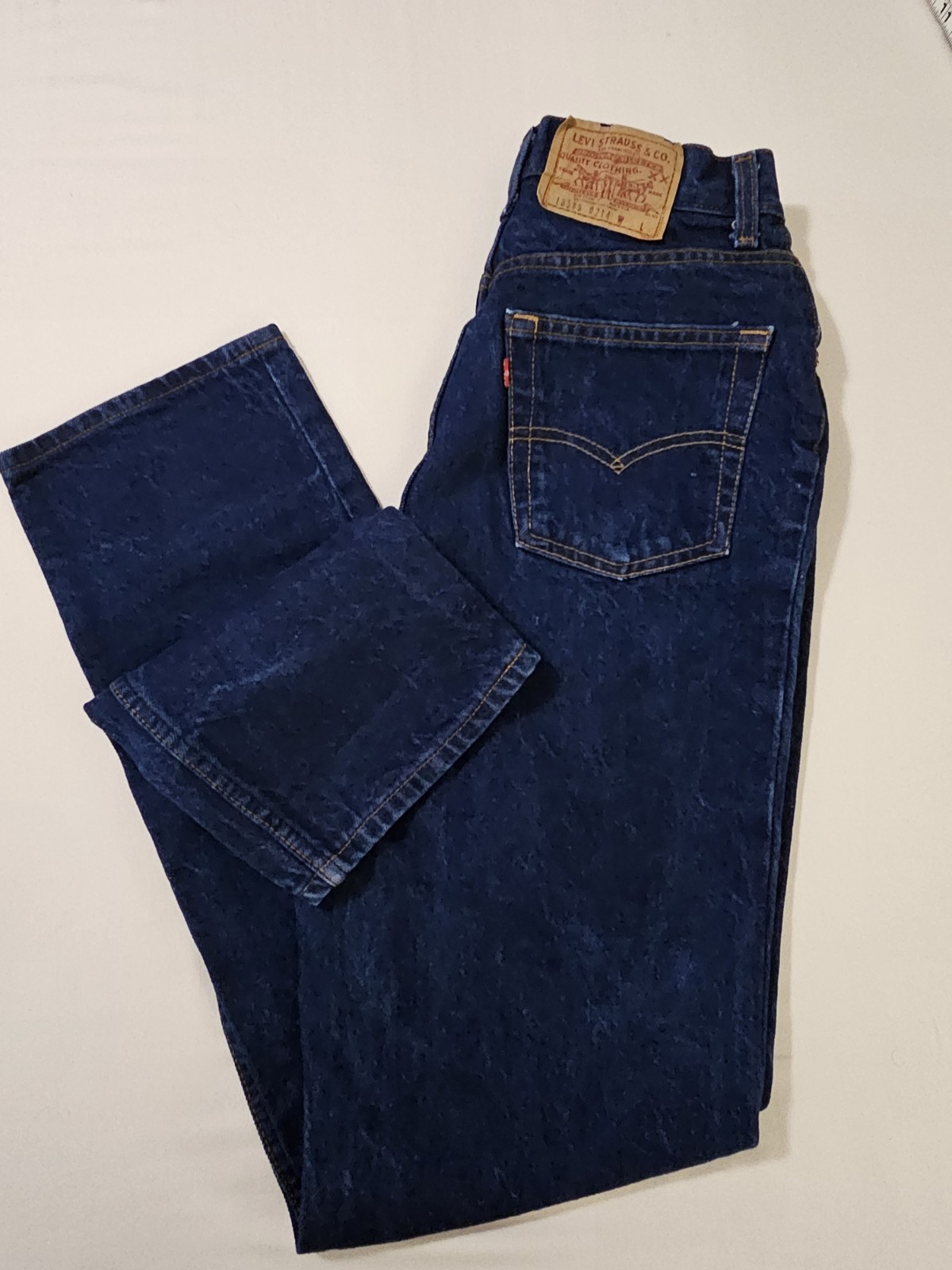 VTG 1995 Womens Levi’s 505 Regular Fit High Rise Jeans Made In USA Size 14
