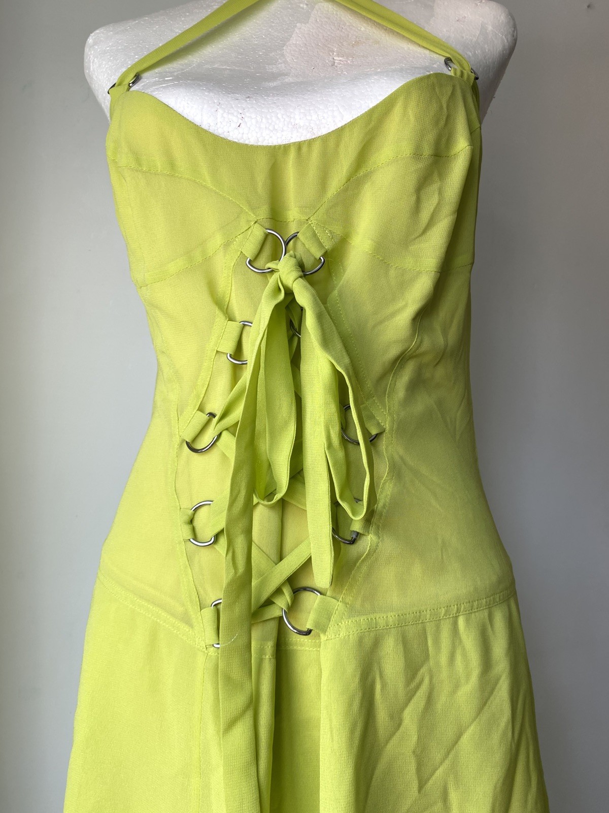 VINTAGE 90’s GIANNI VERSACE jeans couture dress size 48 XL