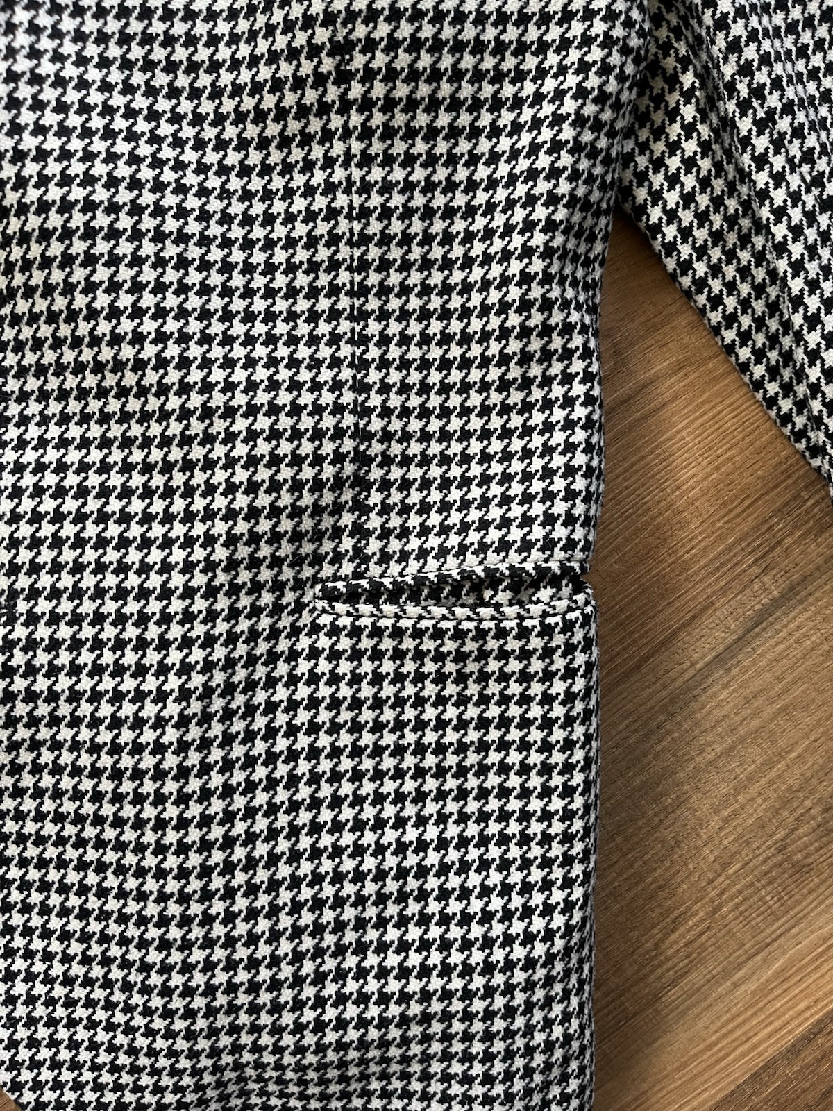 Vintage Blazer 70s| Made in Italy| Houndstooth| 100% Wool| Oversized