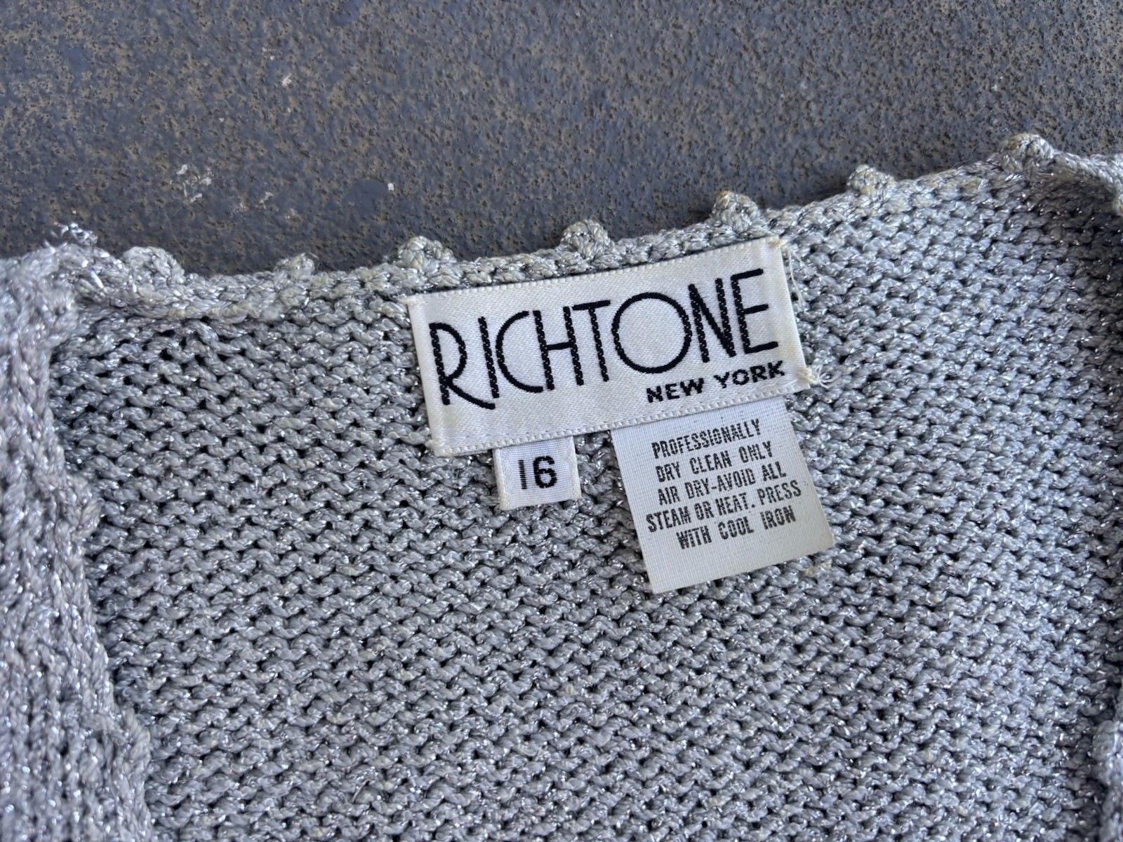 VTG Glam FUZZY Angora Sleeve/trim GLAM V-neck Sparkly Sweater.med/LG