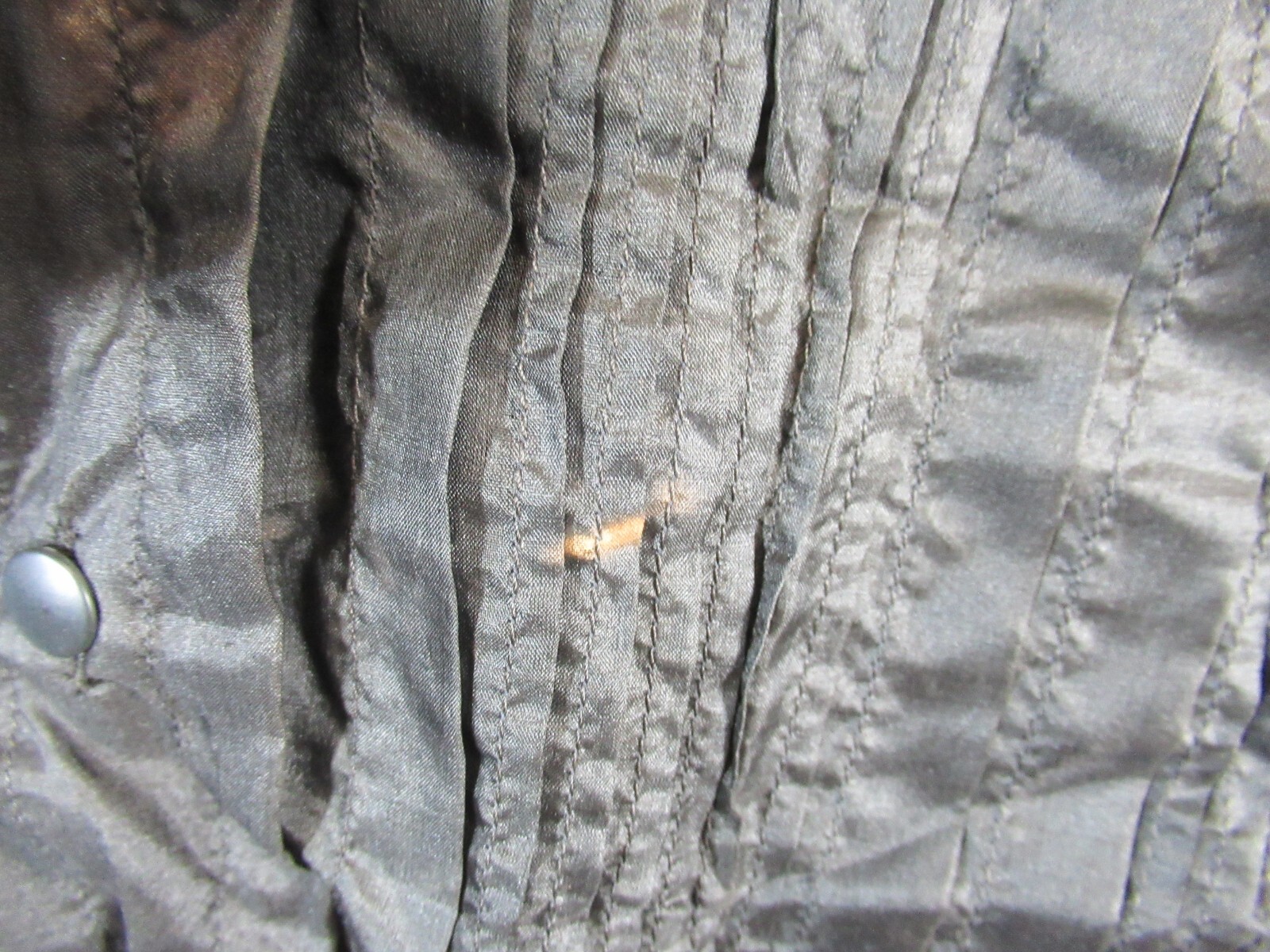 Antique 1800s Victorian Pleated Silk Blouse High Neck Puff Sleeve Mourning