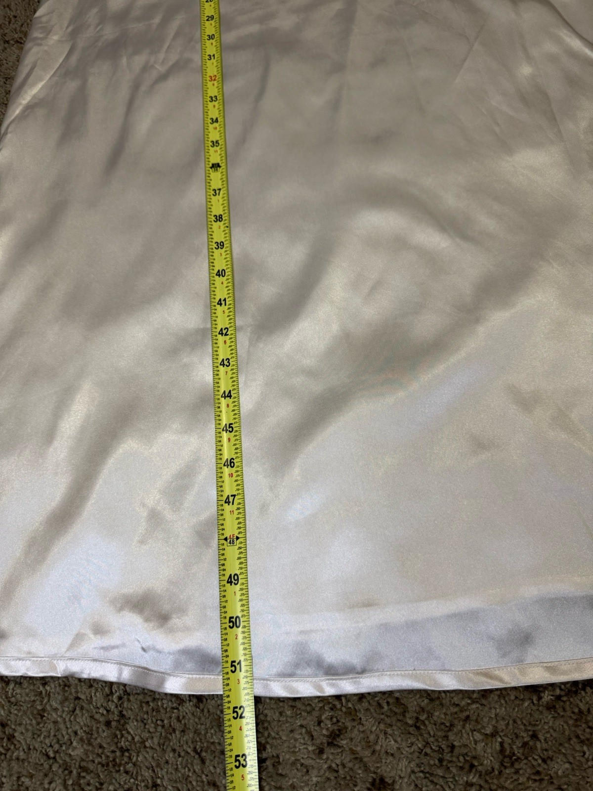 Womens Slip Long Nightgown Dress Gown Cream Satin Silky Romantic Feminine Sz 1X