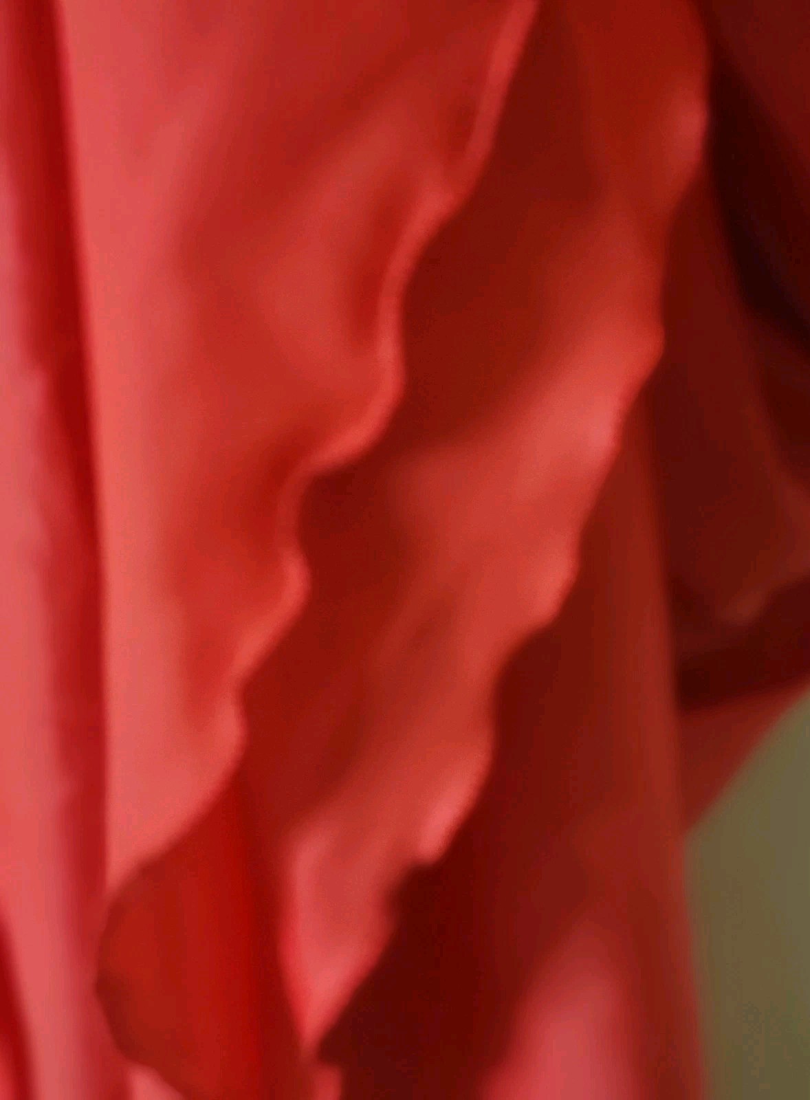 Miss Elaine Nylon Nightgown Red Lace Sz M Lingerie Chemise USA