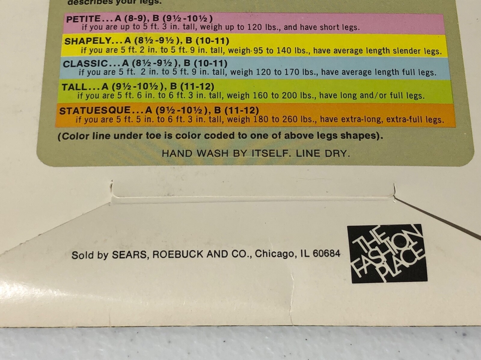 Sears 1 Pair Vintage 1970s Cling-alon Stockings Nude Petite Nylons Pantyhose NEW