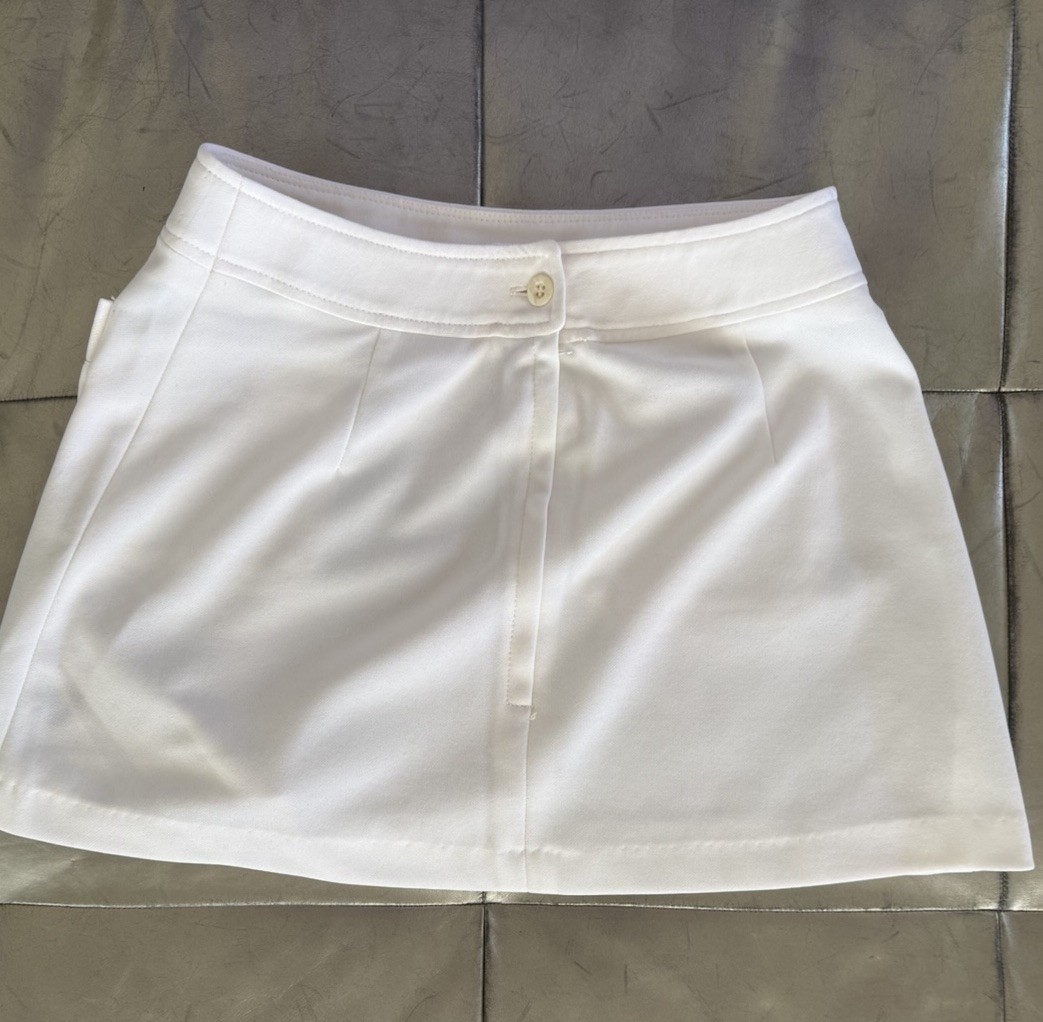 Vintage Adidas Trefoil 1970s 1980s Womens Tennis Golf Skirt Size 5 Small Medium