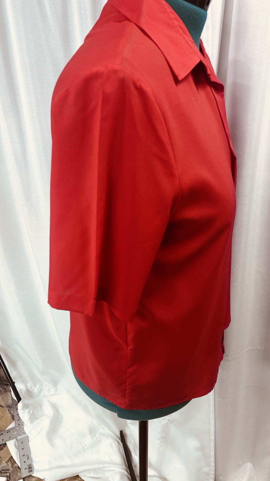 Vintage Soft Elegance Women’s Red Shirt Size 10