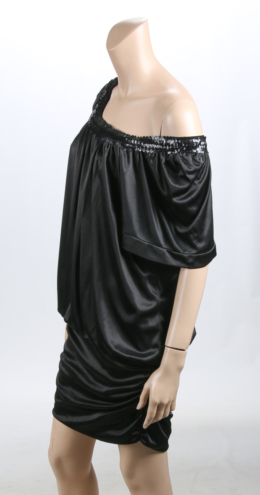 B. Darlin Vintage 00s Y2K Black Drop Waist Sequin Party Prom Dress sz 11/12