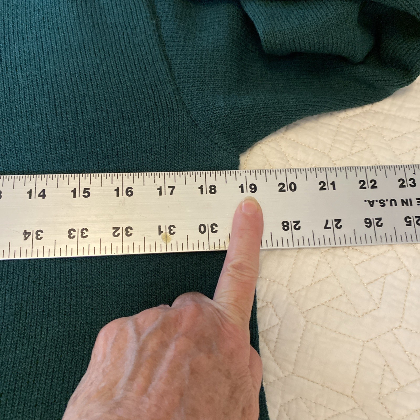 Mini Sweater Dress Vtg John Patrick Designs Green Knit S/M Rayon Wool 70s 80s