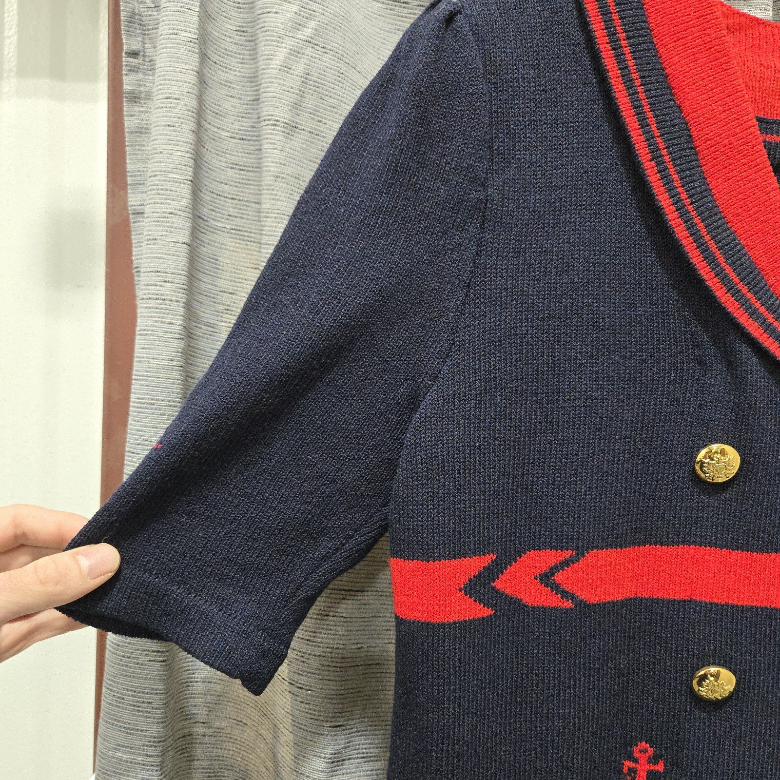 VTG Adolfo Neiman Marcus | Blue & Red Sailor/Nautical Themed Dress