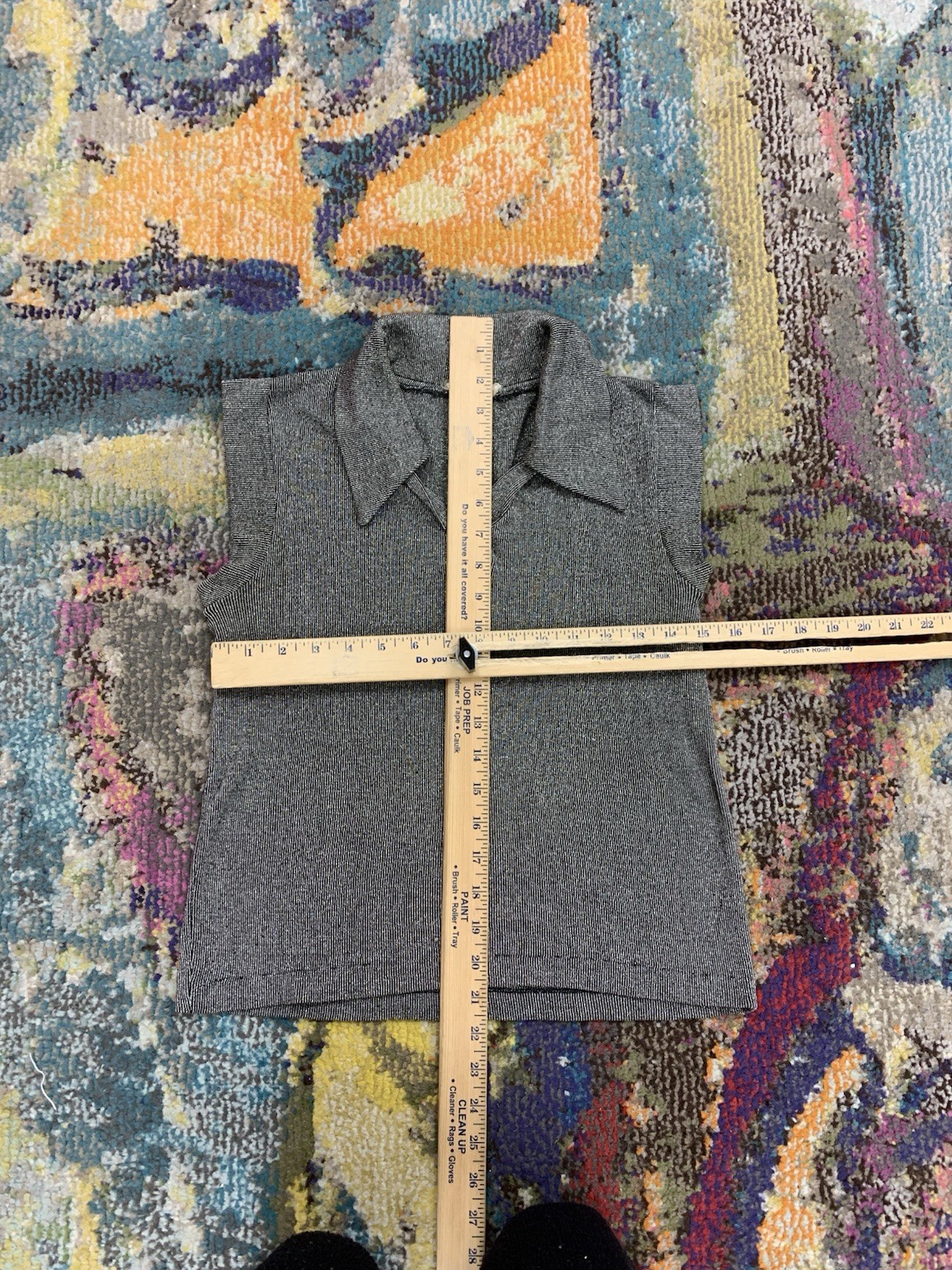 Vintage 70s Organically Grown by Arpeja Mélange Knit Shirt Metallic Large