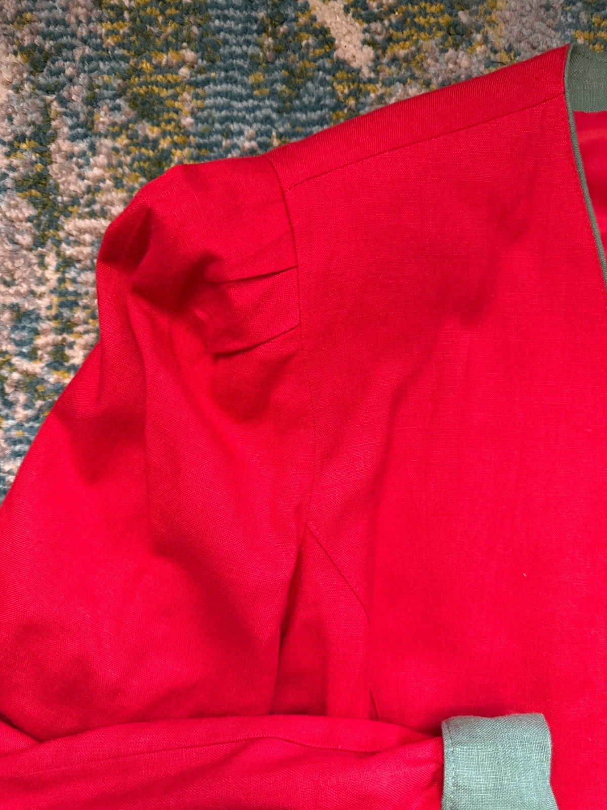 Vintage Meico Landhaus holiday poinsettias skirt jacket set, size EU 46
