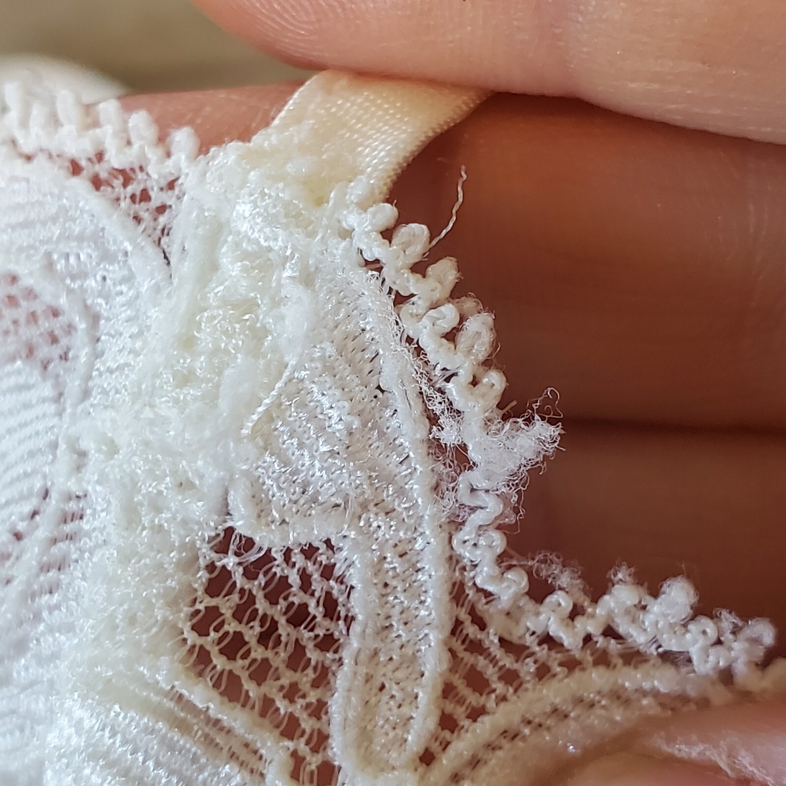 Vintage Y2K Victoria Secret Cream White Lace Slip Nightie Pajamas Negligee LG