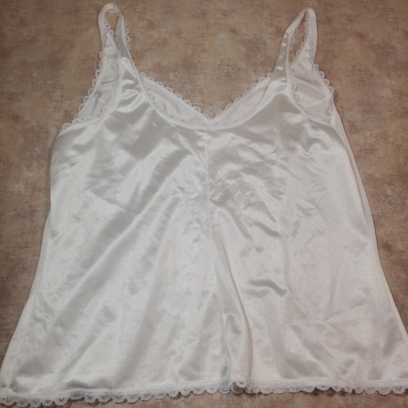 Vintage Sears Antron III Nylon Tank Slip Anti Cling Size 40 Made in USA