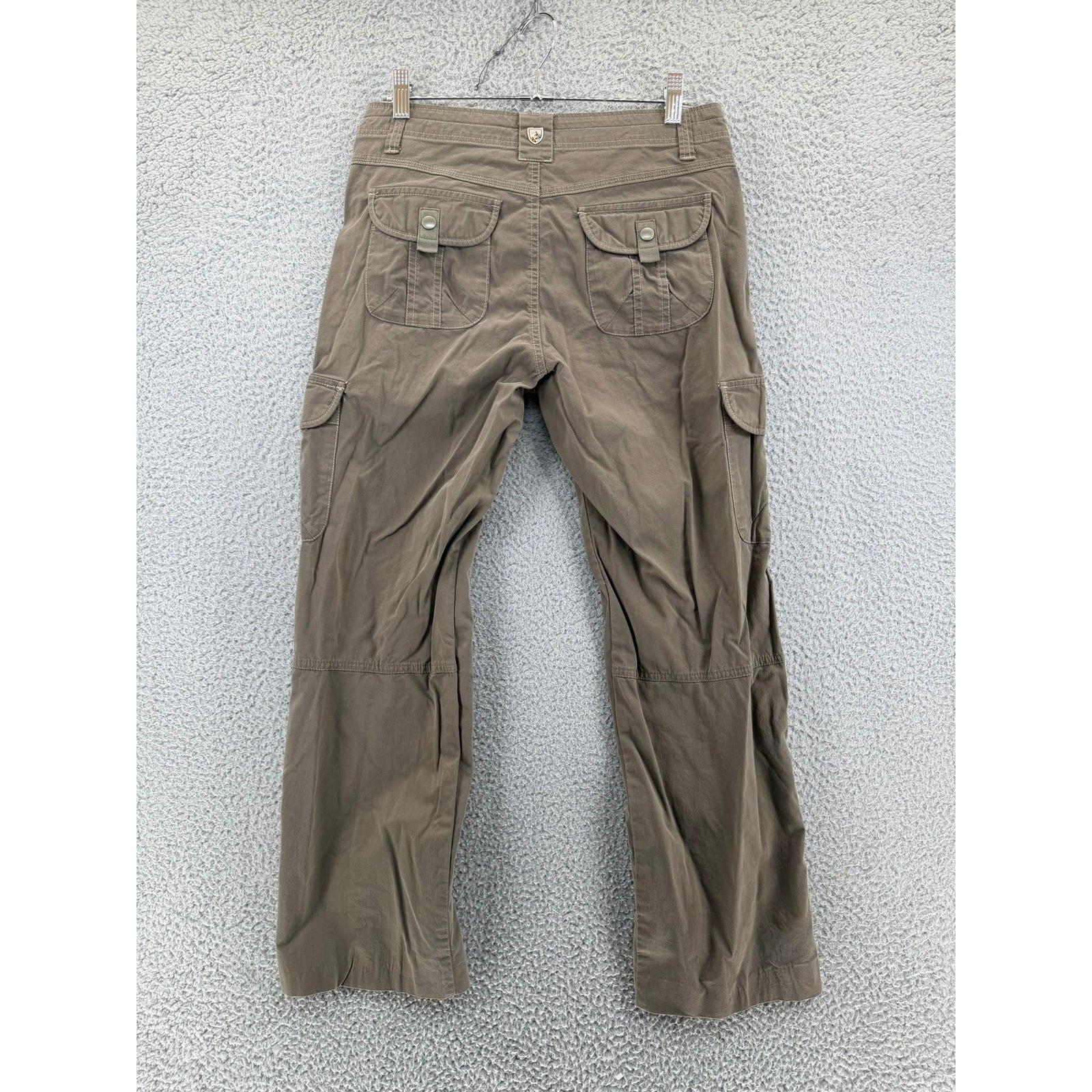 KUHL Women’s Splash Roll-Up Hiking Cargo Pants Brown Vintage Patina Dye 6 Reg