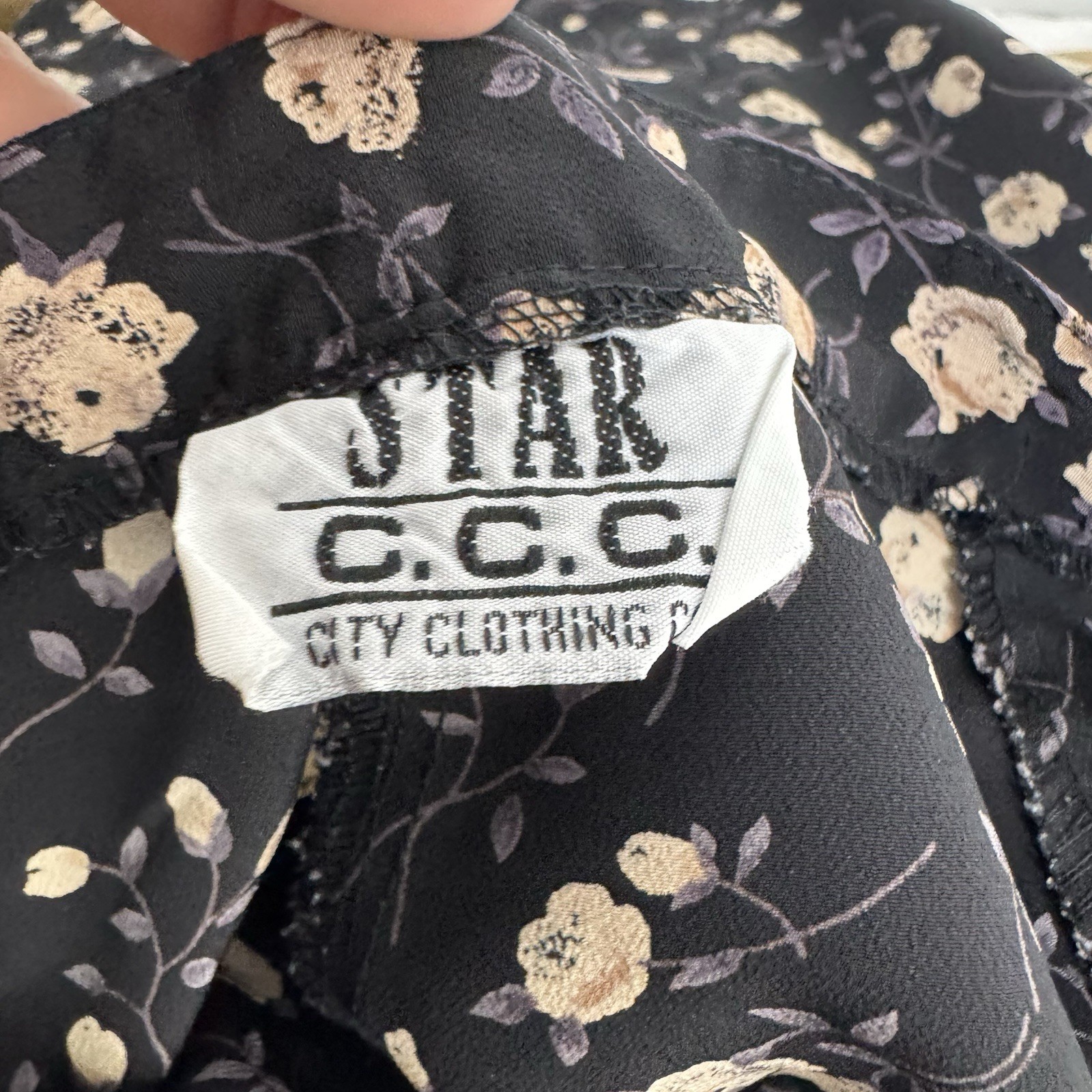 Star CCC City Clothing Co Vintage 90’s Floral Skirt Short Cottagecore Fairy Sz 9