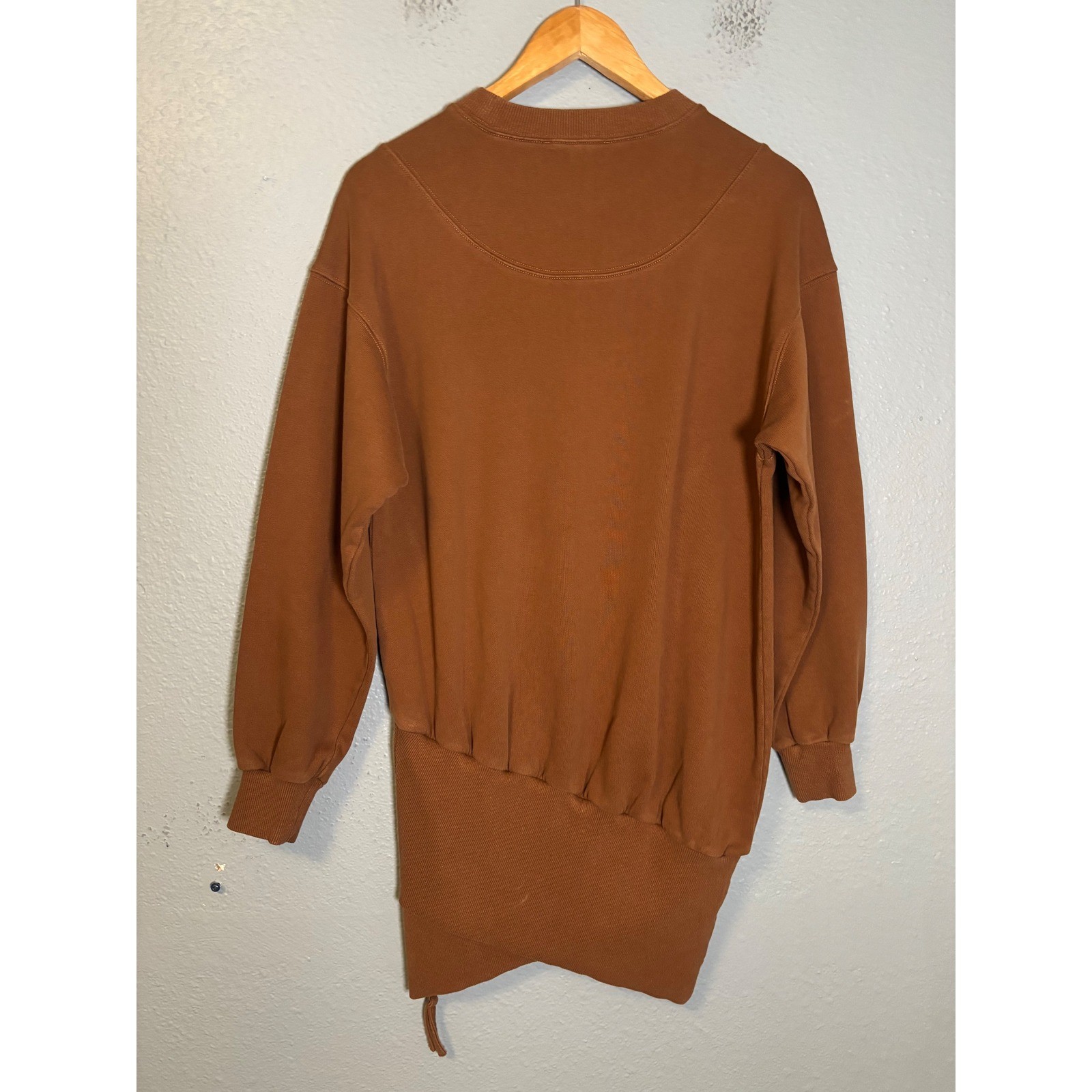 NWT Retrofete Nova Sweater Mini Dress Glazed Ginger Brown Size XS