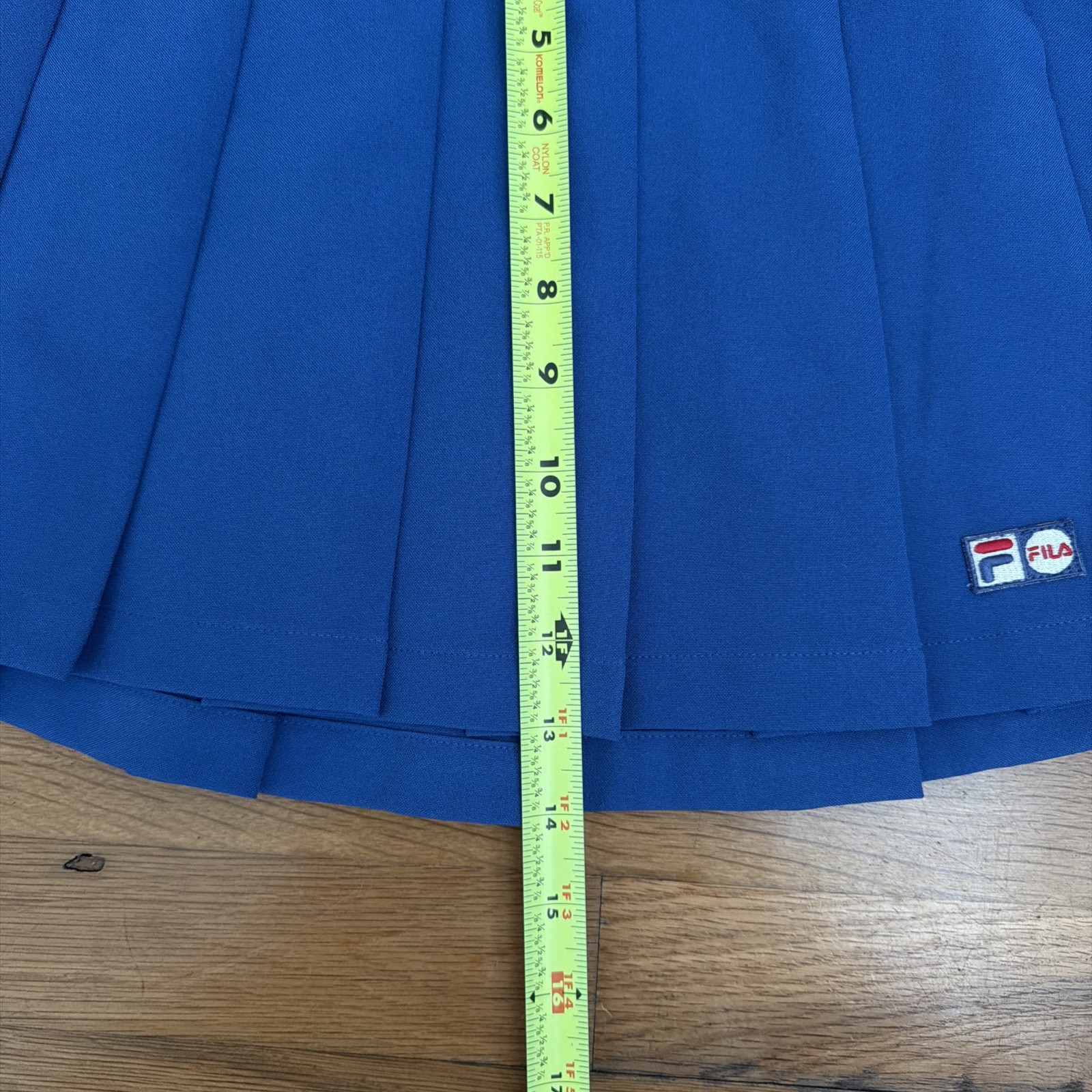 FILA Vintage Women’s Mini Skirt Pleated Blue Size S (5) (O16)