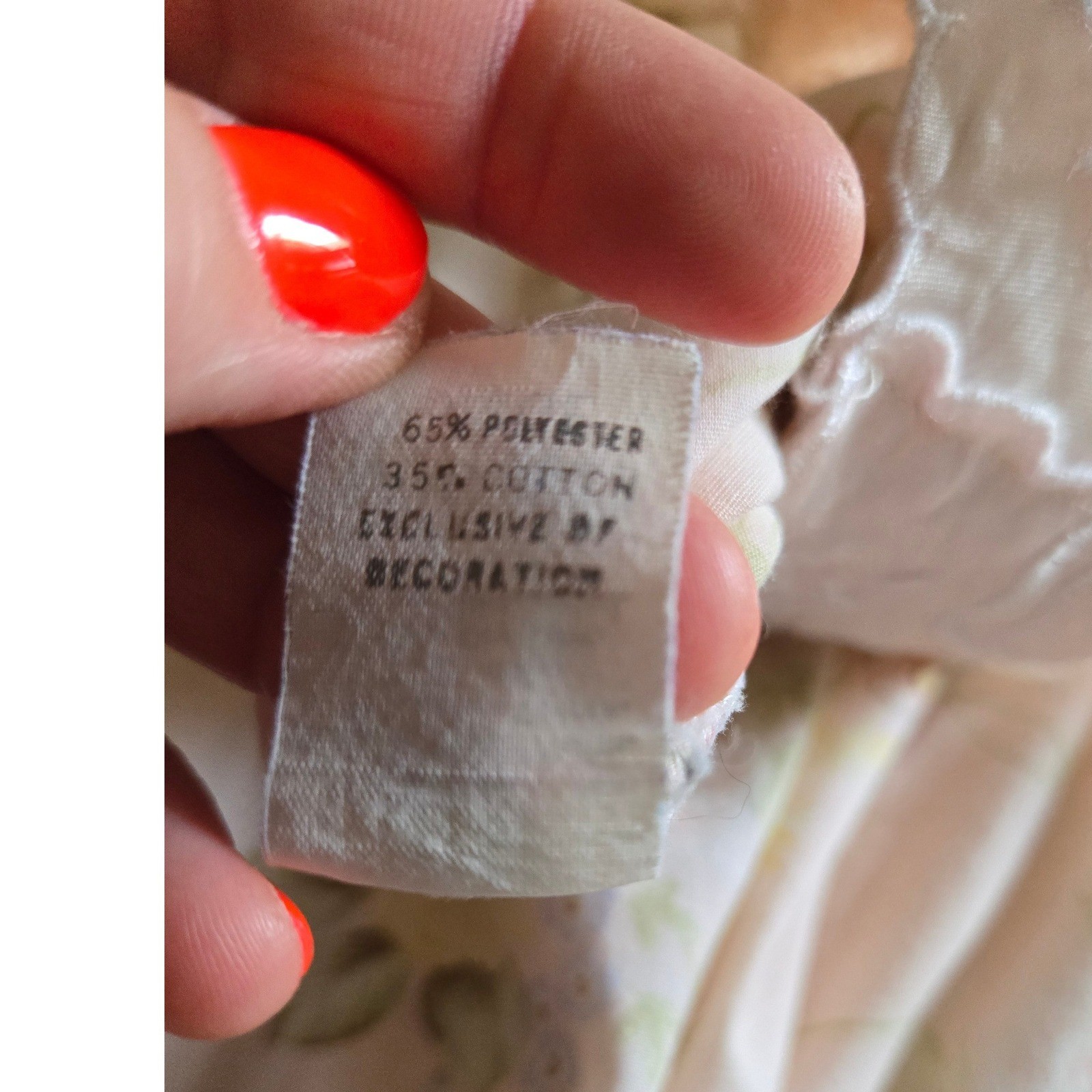 Vintage Cliche Tea Rose Lace Trim Nightgown Sleep Dress Shabby Chic Cottagecore