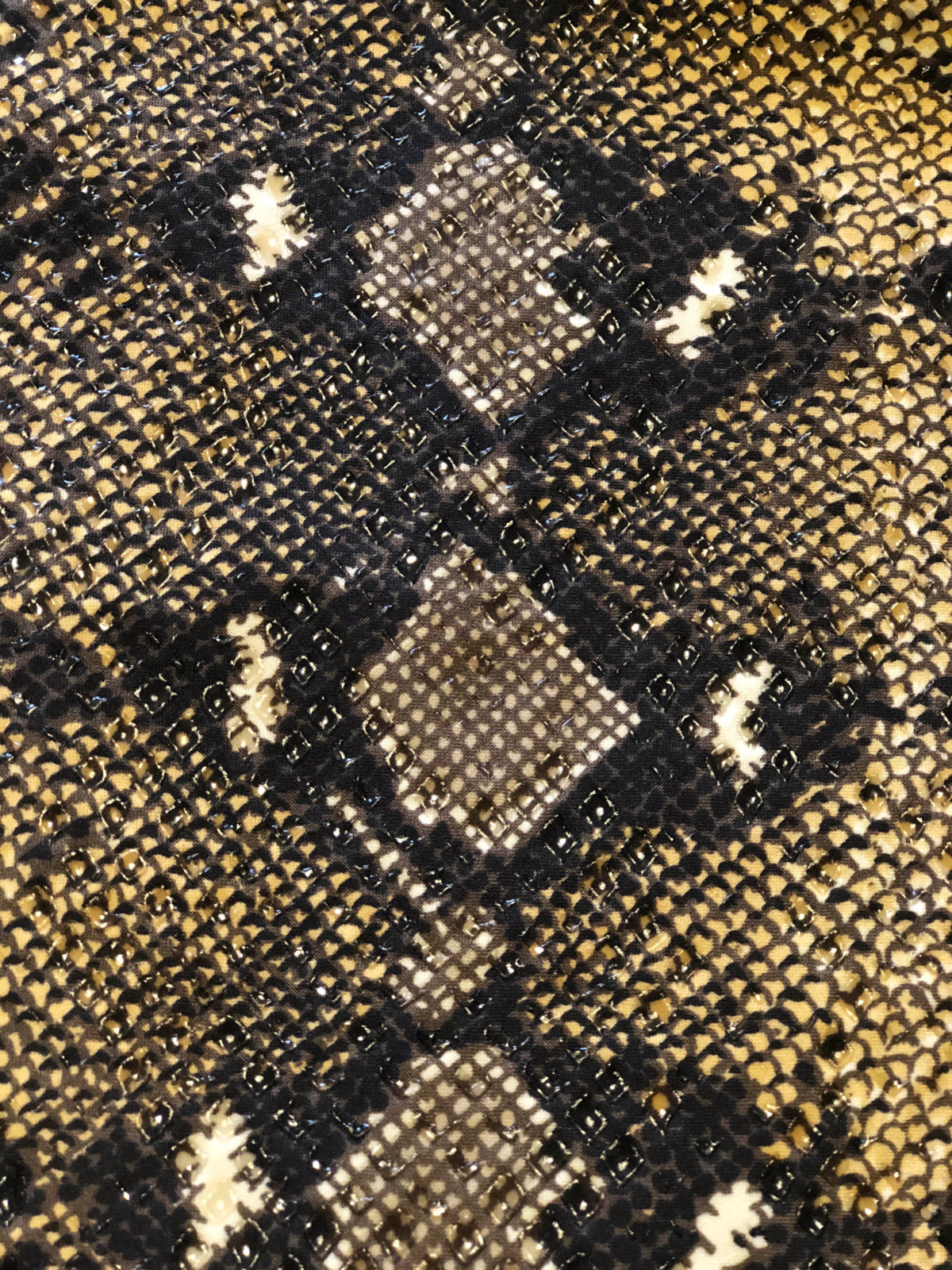 Vintage Yves Saint Laurent Encore Faux Snakeskin Skirt