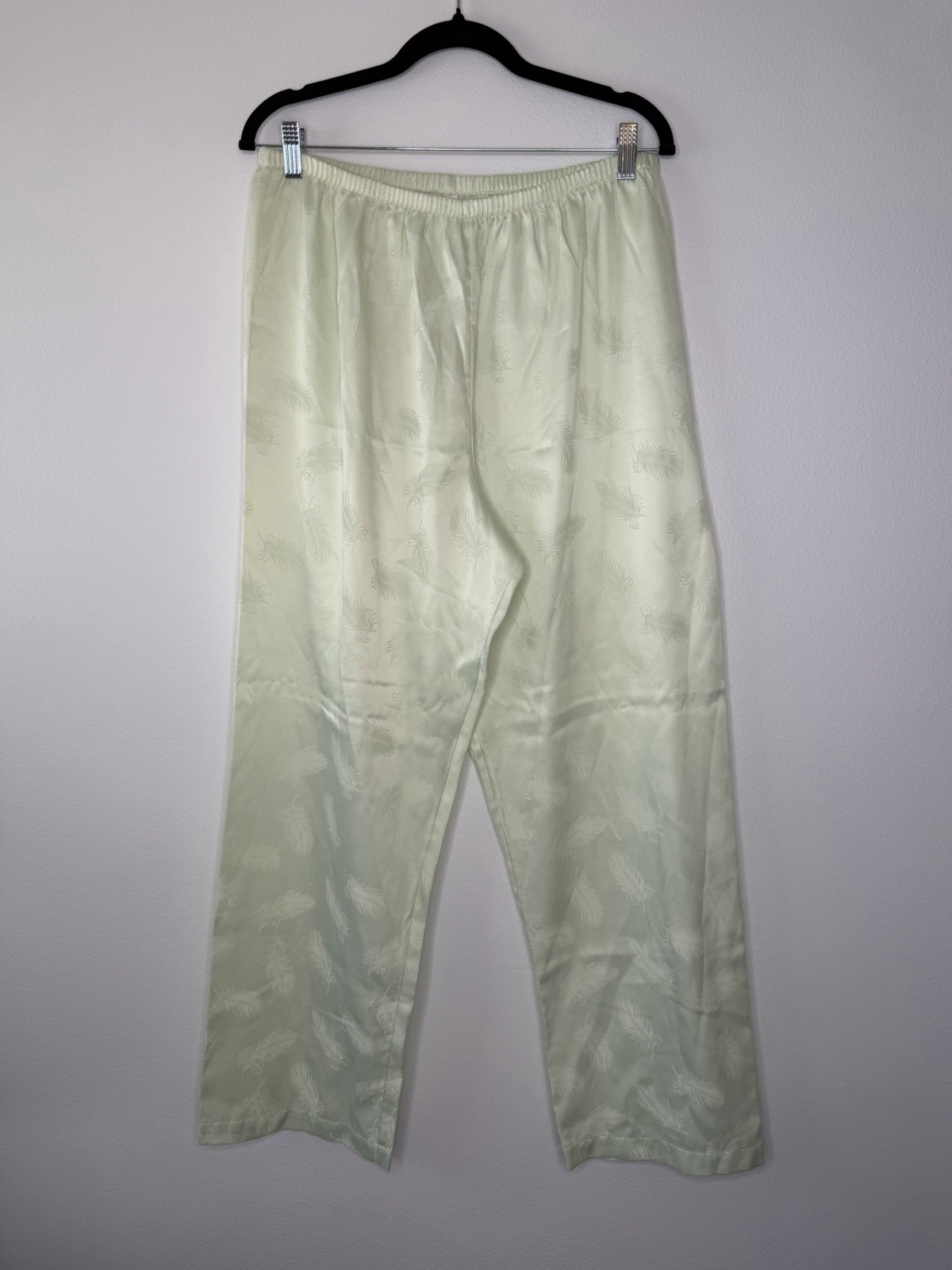 Vintage Kassatly Palm Beach Pajama Set Satin Floral M