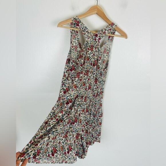 Pellini VTG 90s Y2K Floral Romper Size 5/6 Junior Cottagecore Pleated Pockets