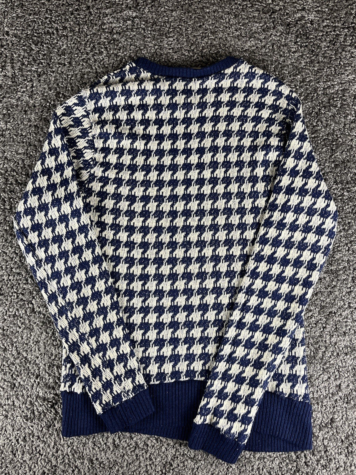 Vintage Expressions By Campus Houndstooth Women’s Sweater XL (FLAW) 80’s