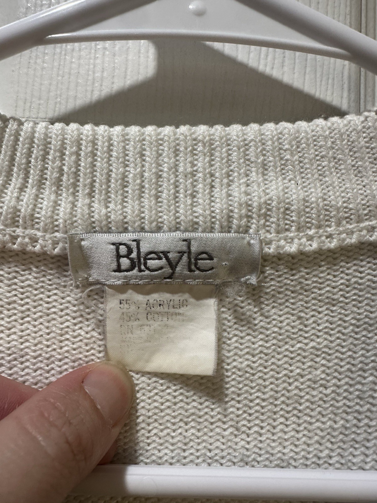 Vintage Bleyle Cotton Blend Knit Cardigan Sweater Cottagecore Medium