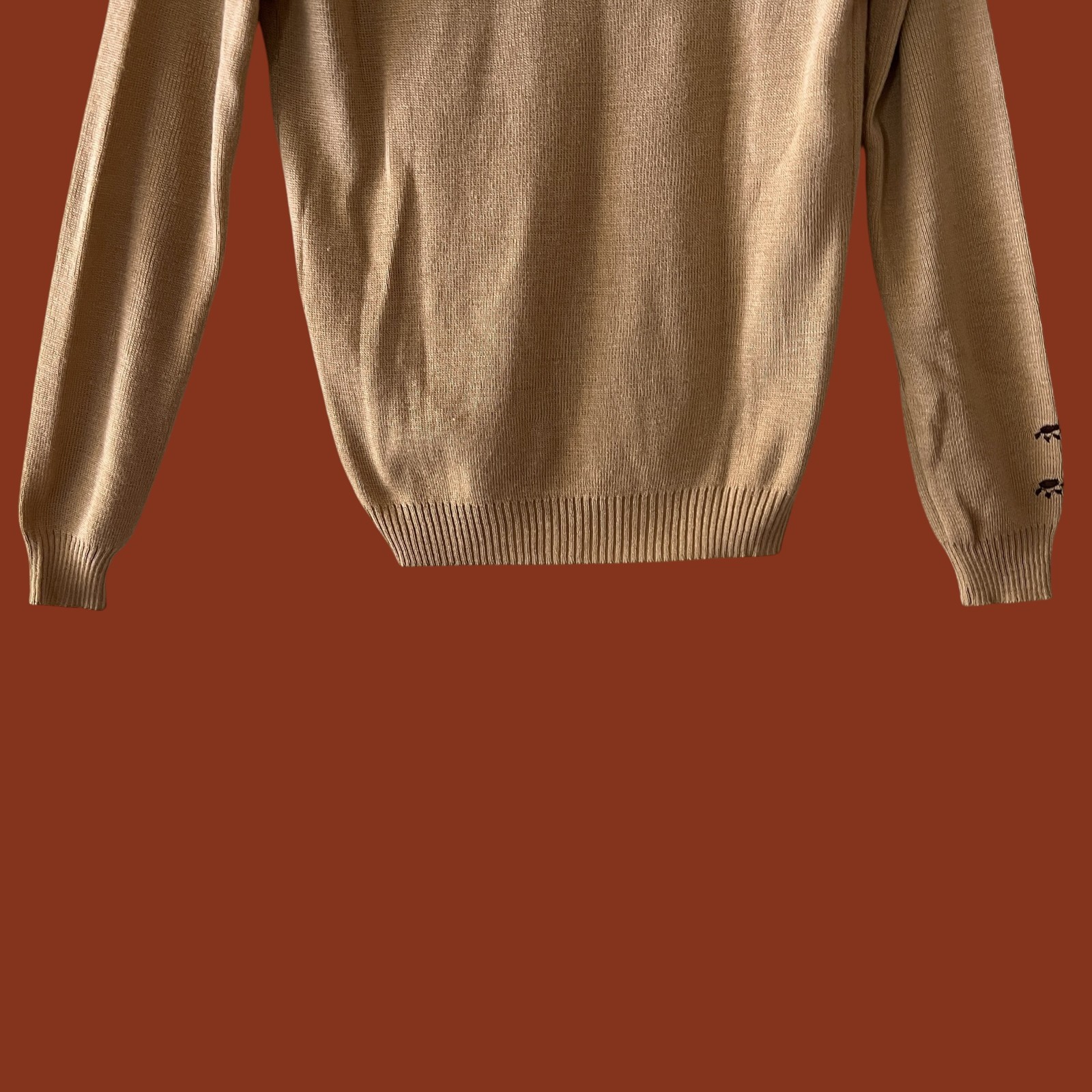 Vintage 70s Dog Sweater : Novelty, Dog Sweater, Cyn Les Shirlee Designs, Medium