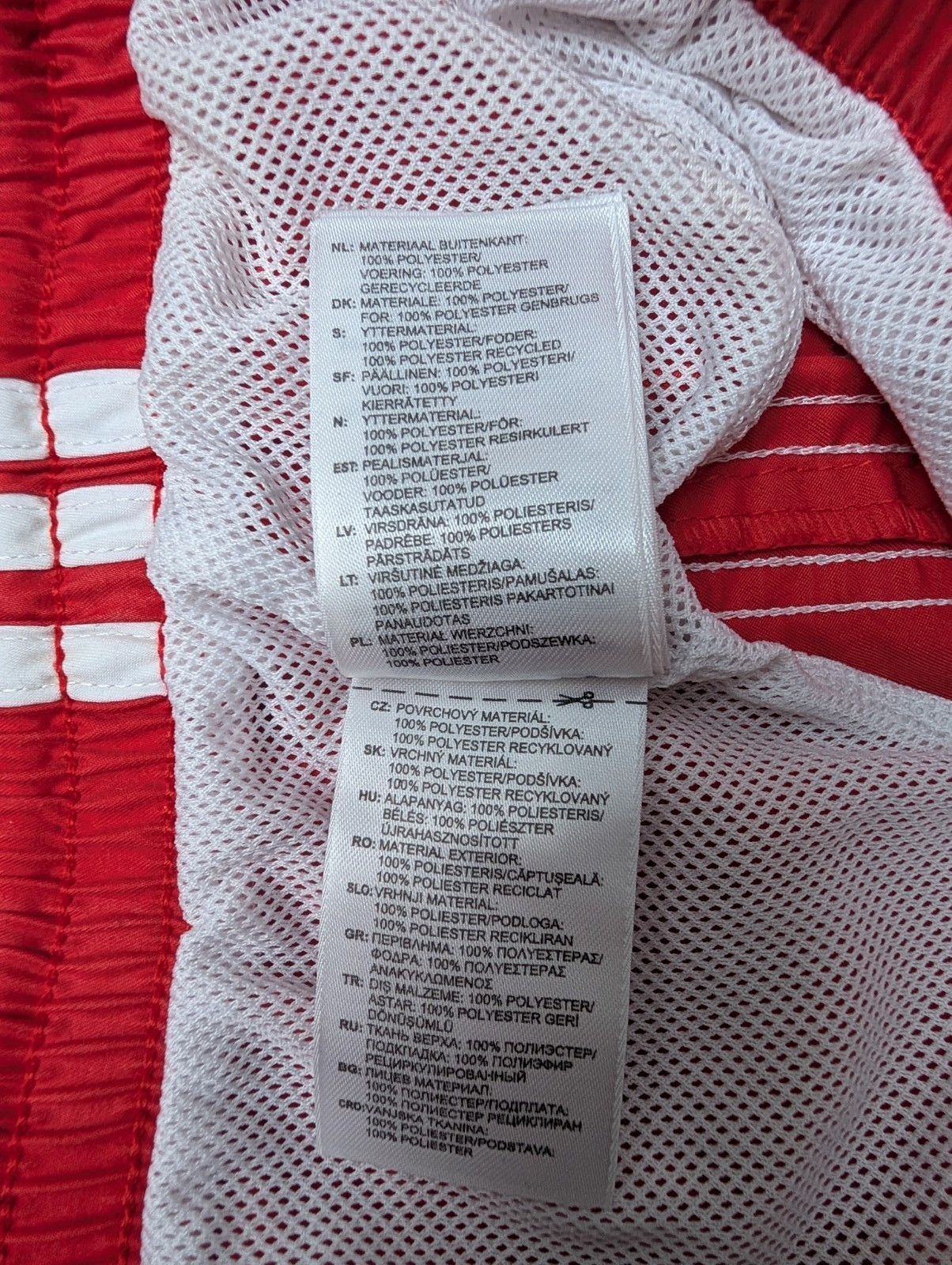 Adidas Sprinter Glanz Womens Shorts L Red Sports Vintage Football Casual Retro