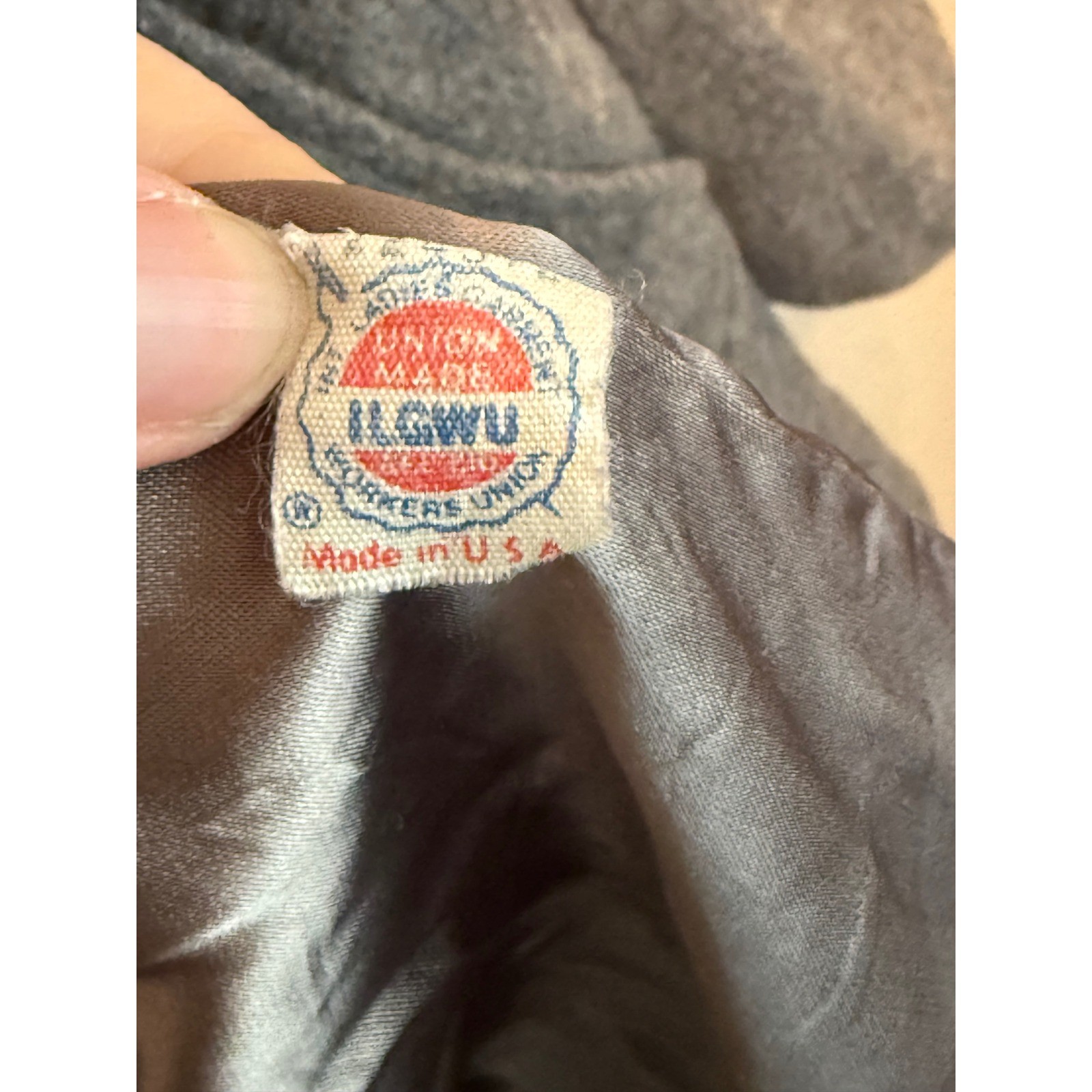 Bromleigh Wool Coat Womens Medium Grey Excellent Vintage ILGWU USA Made