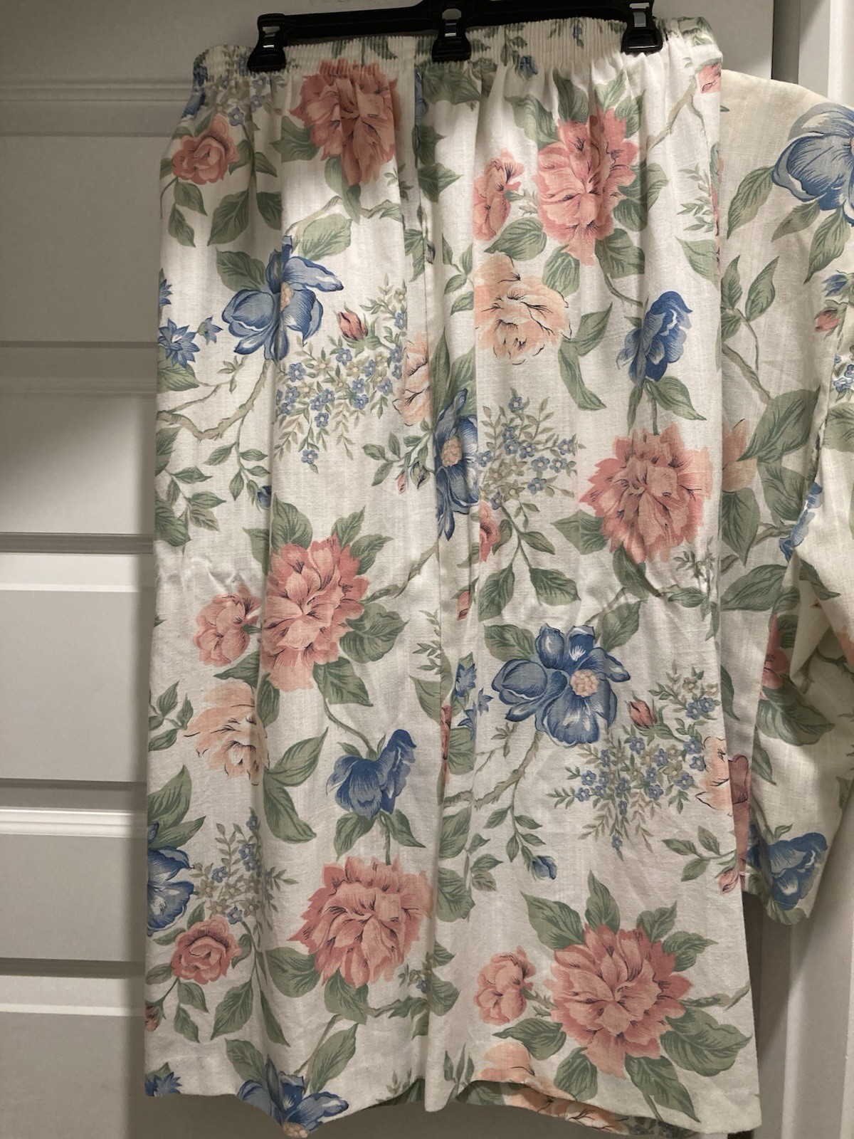 Vintage Floral Skirt Suit Short & Puff Sleeve Skirt The Traveler By Connie Sz 18
