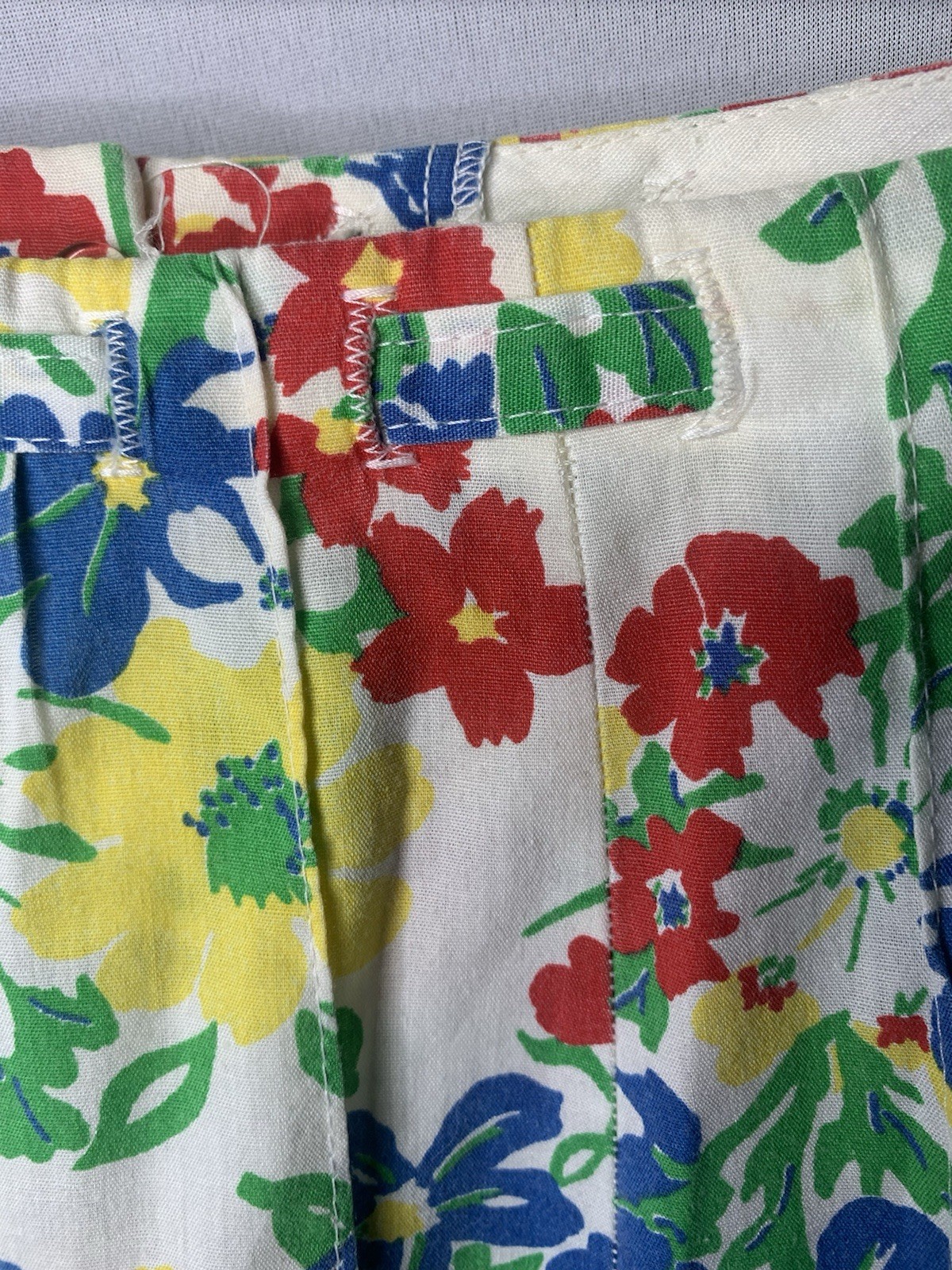 Vintage 70s A Line Floral Flare Belted Skirt Boho Cottagecore Medium 8/10 Rare
