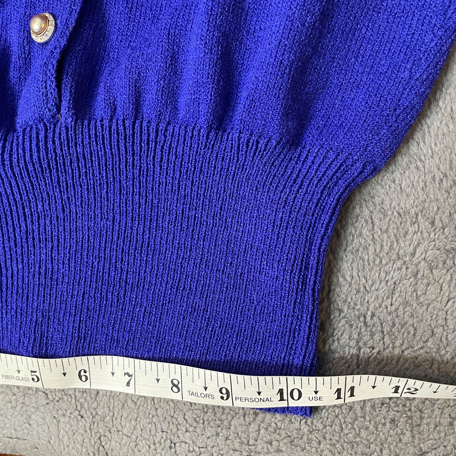 Vintage Jennifer Roberts Purple Wool Sweater Skirt Suit Set Womens 12 80s VTG