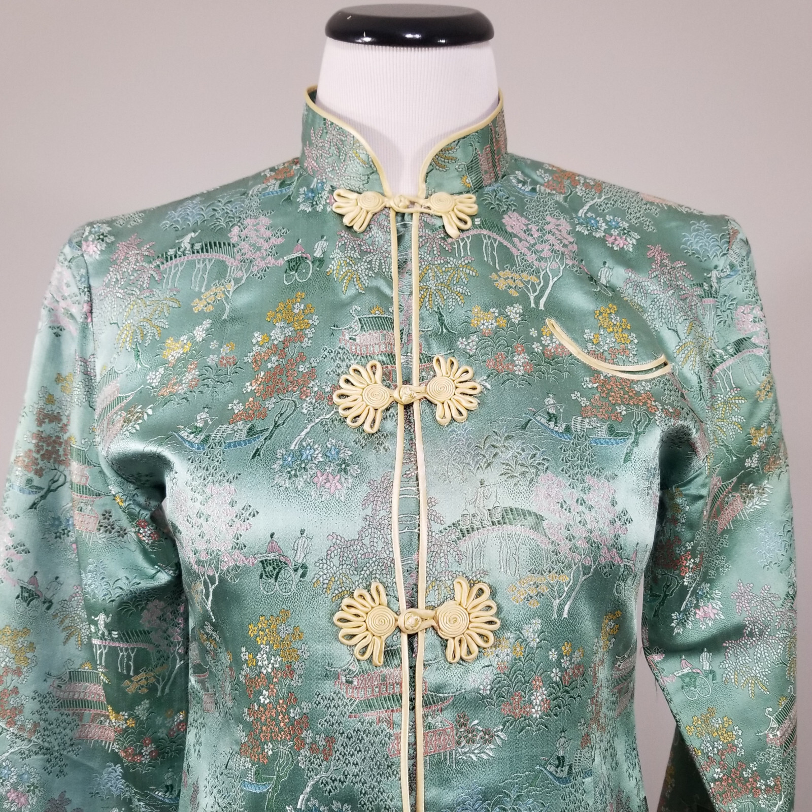 Vintage Chinese Silk Embroidered Embellished Jacket Asian Textile Art Collection