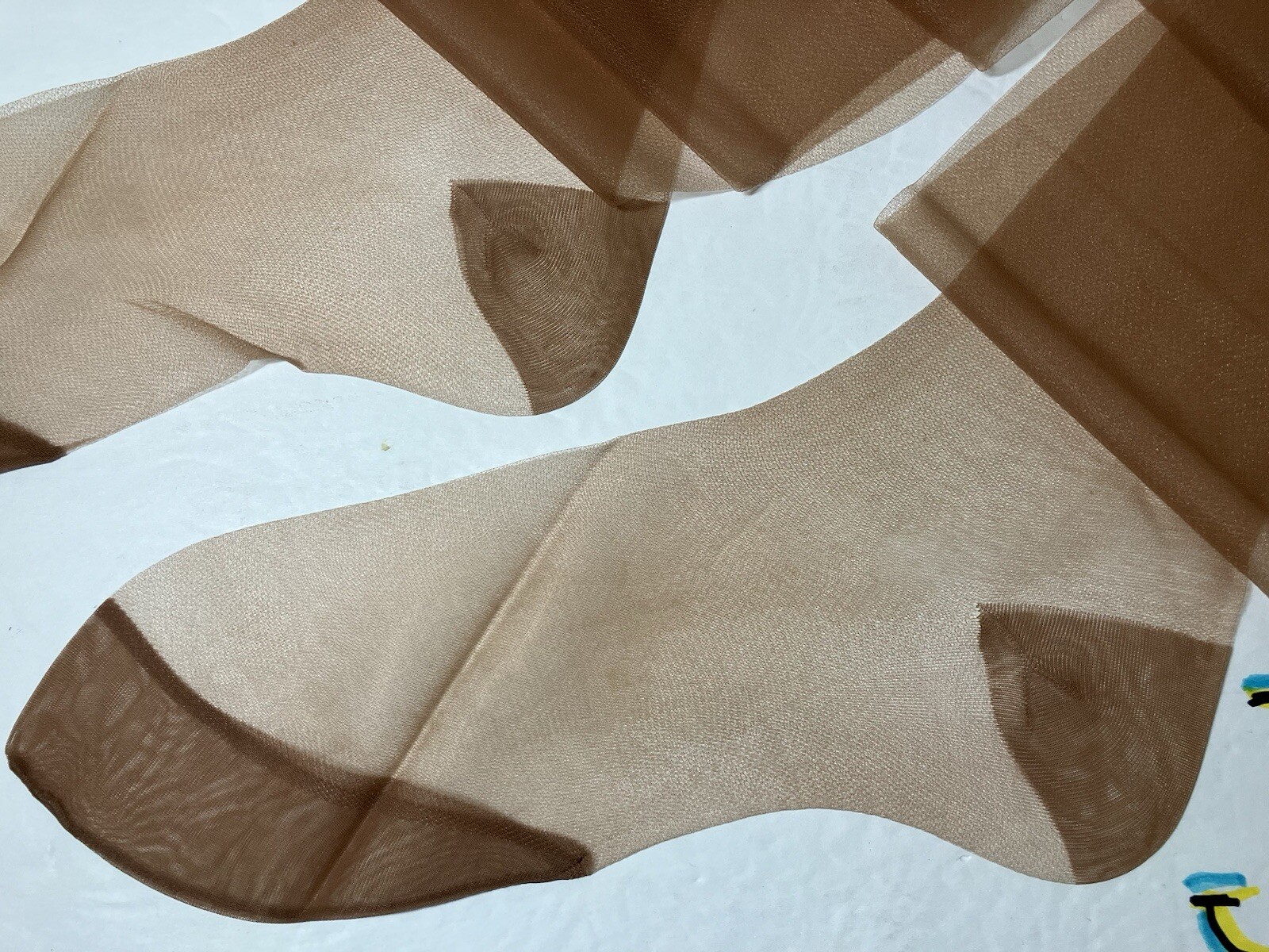 4 Pair Vintage 1950s All Nylon RHT Stockings 9 1/2 X 31” RHT 15Denier Toe 4 3/4”