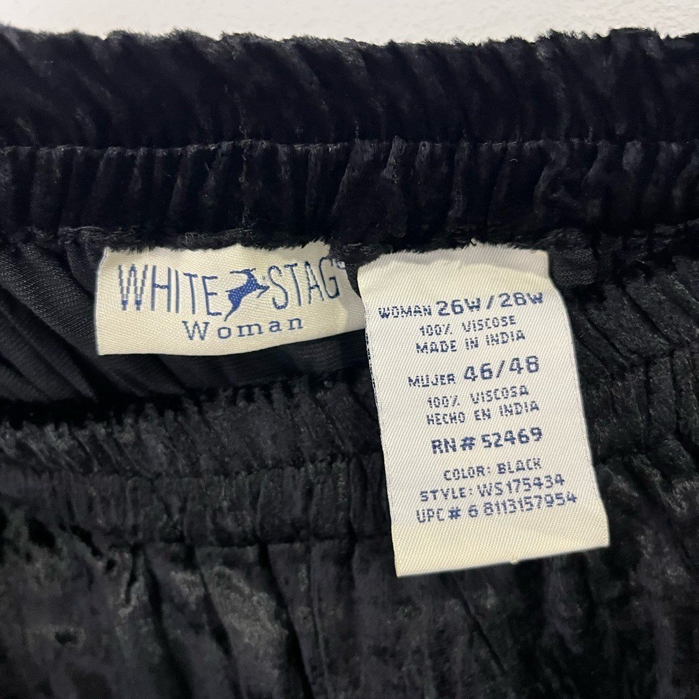 Women’s Vintage Black Velvet Skirt 26W/28W Whimsigoth Festival