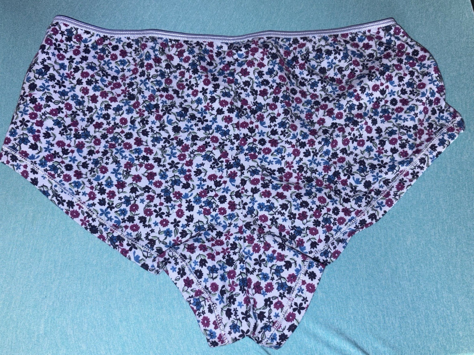 L.E.I LEI Floral Y2K Panties L Shortie Brief Cotton Bikini Underwear