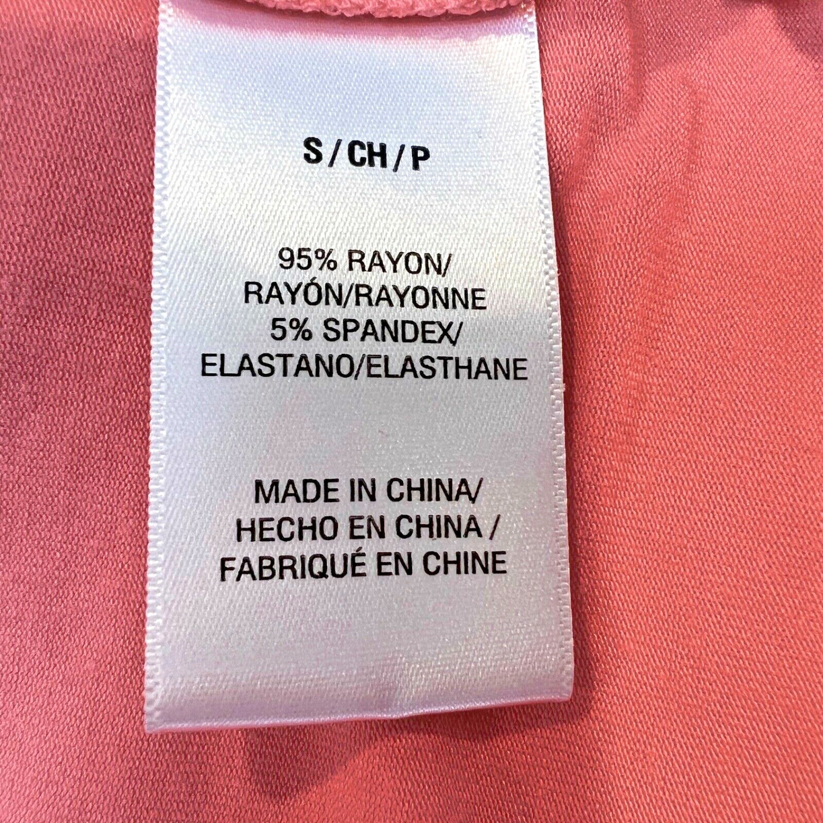 Arabella women’s Robe. Sz S. Rayon Spandex. Coral color. Long sleeves