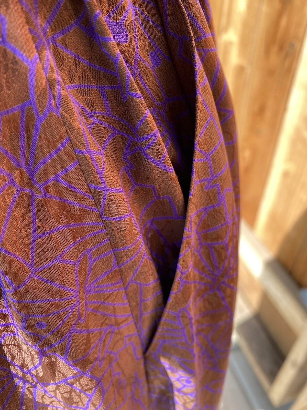 vintage nora noh silk pencil skirt size 8