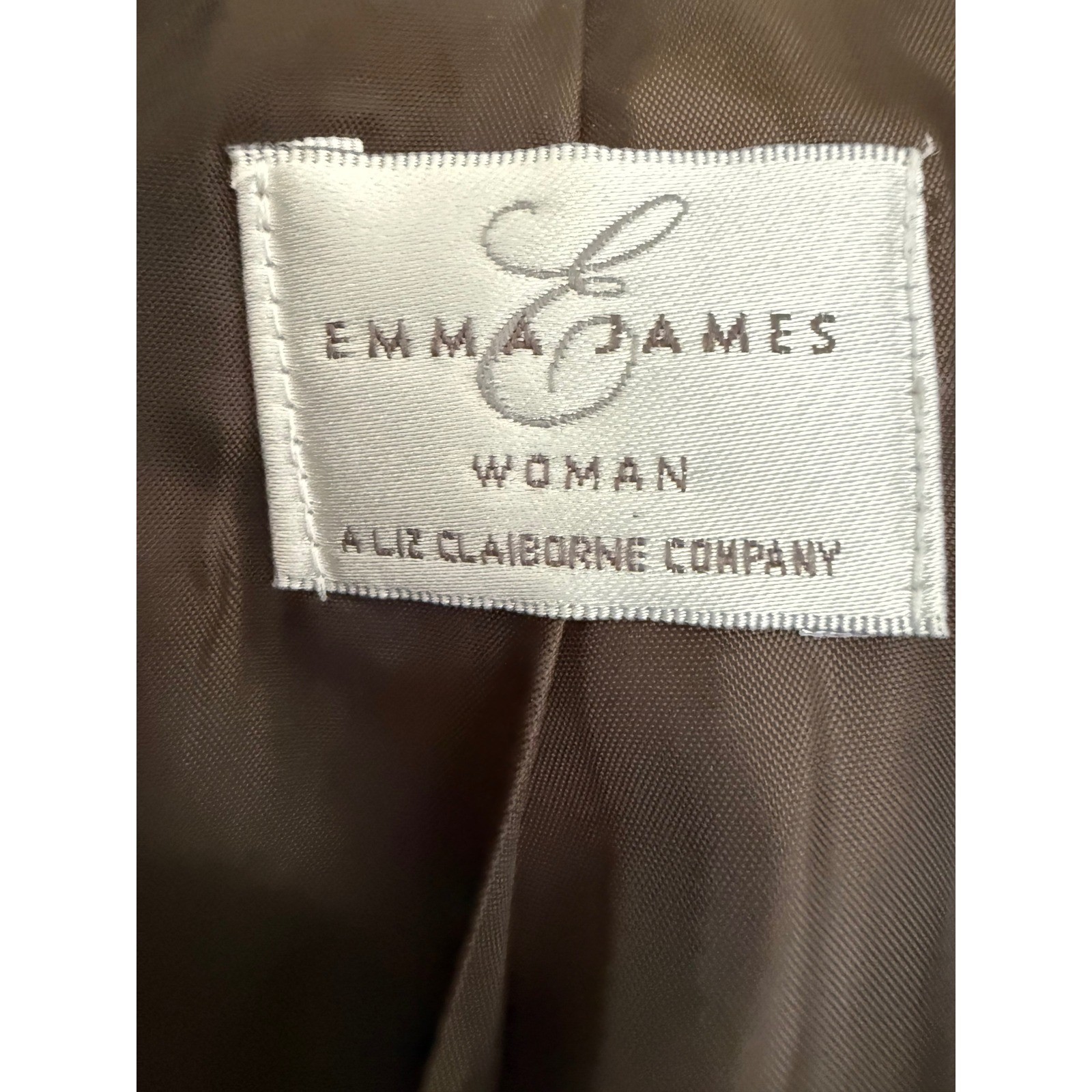 Emma James Vintage Brown Pant Suit Set NWT Size 18 90s Corpcore Blazer Trousers