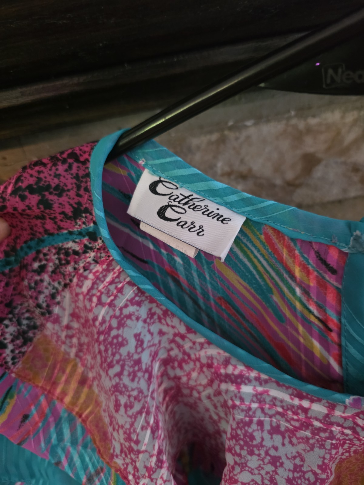 Vintage Catherine Carr Dress Size Medium. Vibrant Colors
