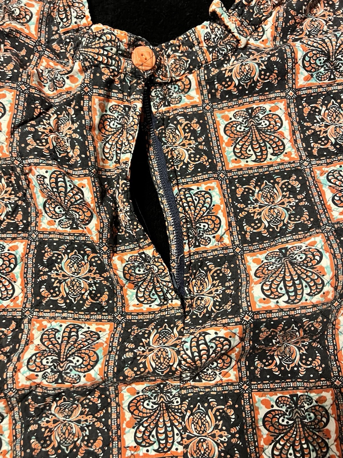 True VTG 50s Quilted Rockabilly Circle A-line Fit & Flare Skirt sz S