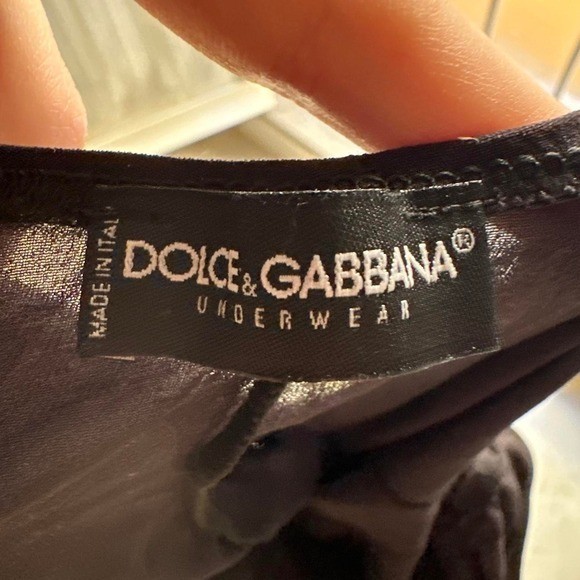 Dolce & Gabbana Vintage Bustier Lace Slip Dress