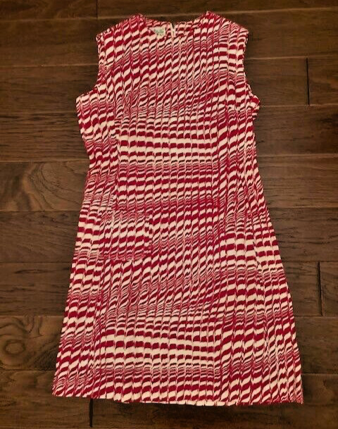 Vintage McMullan Women’s Dress Size 14 Red/White