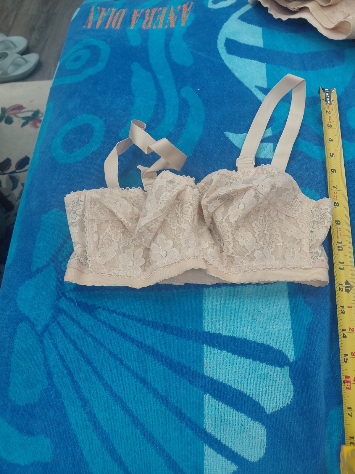 Vintage Lady Cameo Lingerie Bra Size 30F