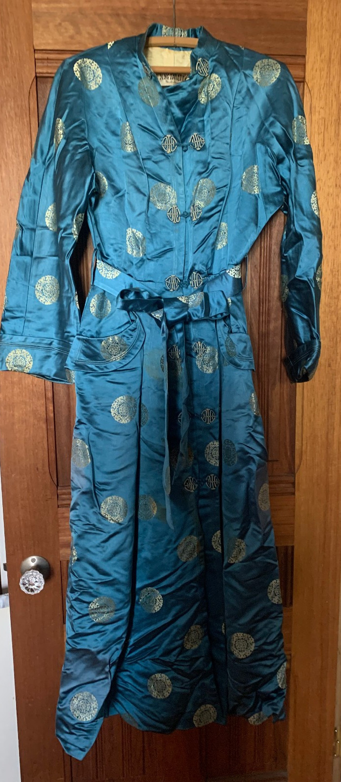Vintage 1930’s Ying Tai Ltd Peninsula Hotel Hong Kong Silk Robe Dressing Gown M